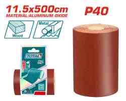TAC04065 - "ТОТАL" Шлифовальная наждачная бумага 11.5x500см, P40 (рулон)