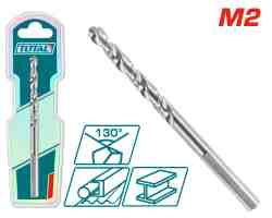 TAC1200801 - "ТОТАL" Сверло по металлу М2, HHS, 130°, 8мм.