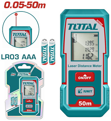 TMT55016 - "ТОТАL" Дальномер 50м, точность ±2.0мм