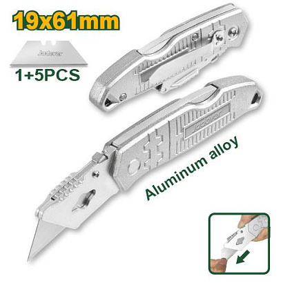 JDSK9461, Jadever, Нож с трапцеиевидным лезвием 61х19мм