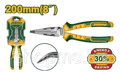 JDPL4718, Jadever, Плоскогубцы изогнутые 200мм