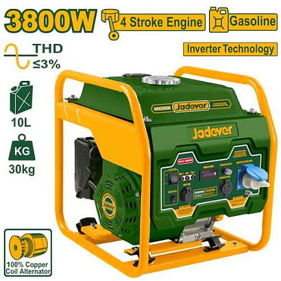 JDGEAB06, Jadever, Инверторный бензиновый генератор 3.8кВт.