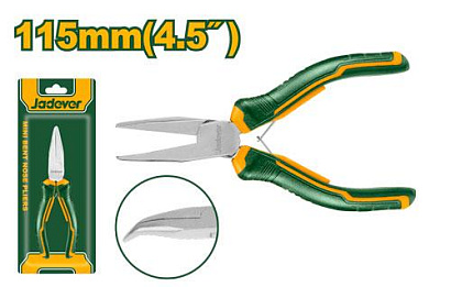JDPL0955, Jadever, Мини-Тонкогубцы изогнутые 115мм