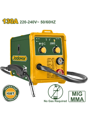 JDWFC1303, Jadever, Инверторный cварочный полуавтомат MIG/MMA для дуговой сварки флюсовым шнуром (FC