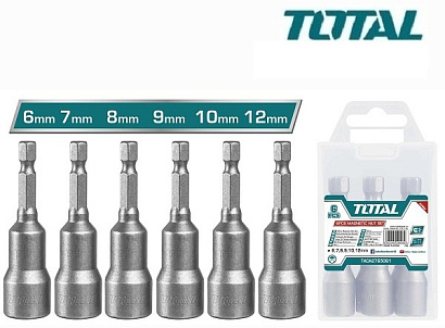 TAC2765061 - "ТОТАL" Набор торцовых головок 6,7,8,9,10,12мм 6шт.