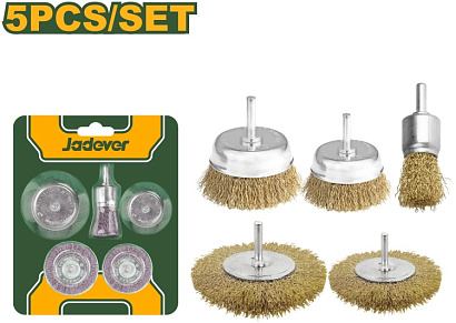 JDCE6401, Jadever, Набор проволочных щеток мягких из 5 шт.