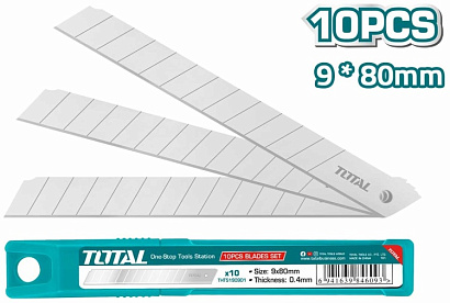 THT5190901 - "ТОТАL" Набор лезвий 9x80ммв пластиковом боксе