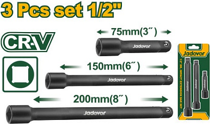 JDMS7403, Jadever, Комплект удлинителей Dr. Impact 1/2 дюйма