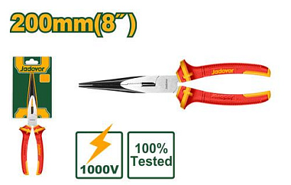 JDPL2938, Jadever, Диэлектрические комбинированные тонкогубцы 200мм, 1000В