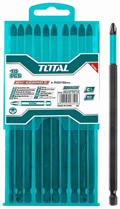 TACIM16PH263 - "ТОТАL" Биты удлиненные INDUSTRIAL 150мм, PH2.