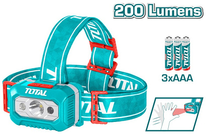 THL013AAA6 - "ТОТАL" Фонарик налобный, яркость 200 лм