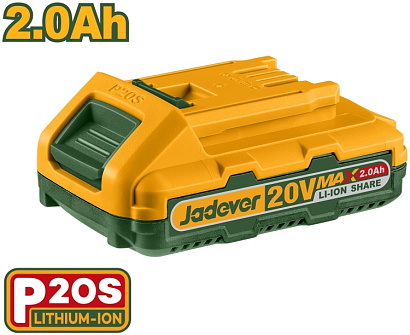 JDLBP520, Jadever, Литий-ионный аккумулятор, 20В, 2.0Ач
