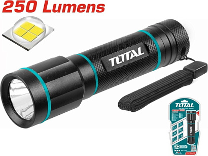 TFL013AAA58 - "ТОТАL" Фонарик ручной, яркость 250 лм