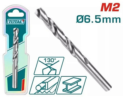 TAC1201201 - "ТОТАL" Сверло по металлу М2, HHS, 130°, 12мм.