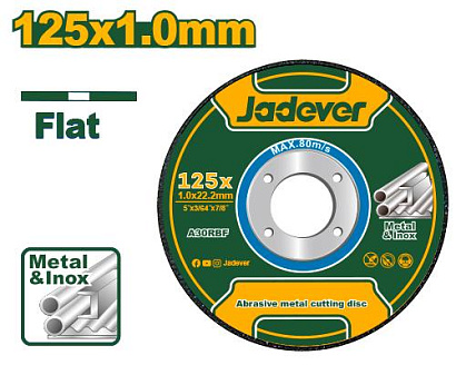 JDAC1351, Jadever, Абразивный отрезной диск по металлу 125*1,0мм