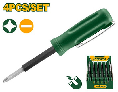 JDSS2J04, Jadever, Карманная отвертка 4-в-1 в форме ручки