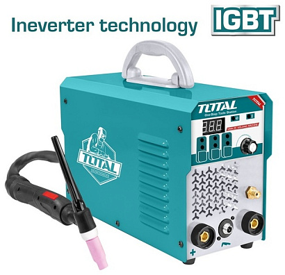 TIG1601 - "ТОТАL" Инверторный сварочный аппарат TIG/MMA, TIG 15-160A, MMA 15-140A.