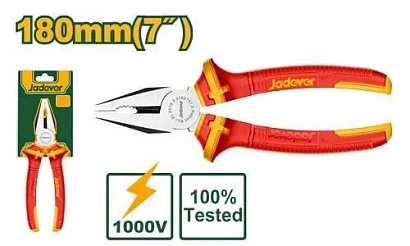 JDPL1937, Jadever, Диэлектрические комбинированные плоскогубцы 180мм, 1000В