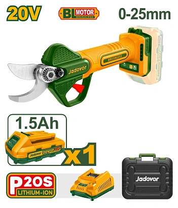 JDJFPB25, Jadever, Секатор аккумуляторный 20В, Х1