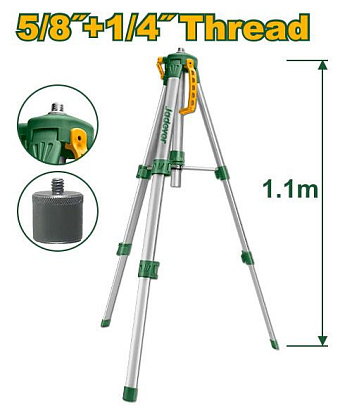 JDLE9301, Jadever, Штатив под лазерный уровень 0,45м-1,1м